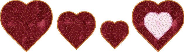 CCQ0596 - Heart Quilt