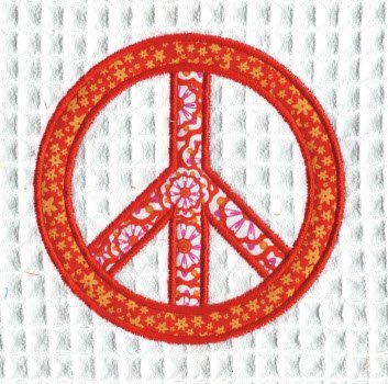 CCQ0604 - Peace Sign Applique