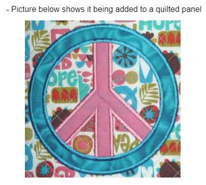 CCQ0604 - Peace Sign Applique