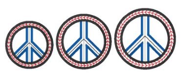 CCQ0604 - Peace Sign Applique