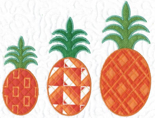 CCQ0612 - Pineapple Applique includes 3 Sizes