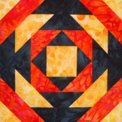 CCQ0616 - Pineapple Log Quilt Square 01