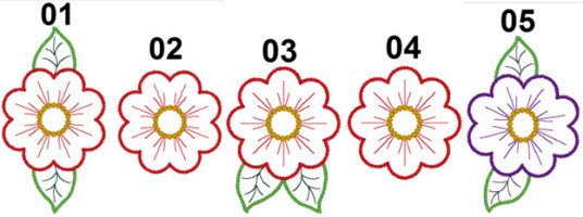 CCQ5021 - Applique Flowers