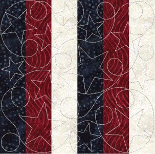 CCQ5024 - Stars and Stripes Squares