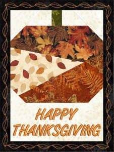 CCQ5043 - Pumpkin Mug Rug - Happy Thanksgiving