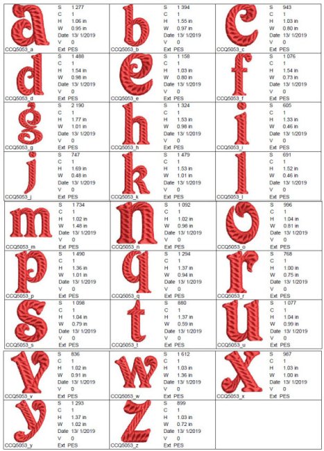 CCQ5053-Decorative Alphabet Lowercase