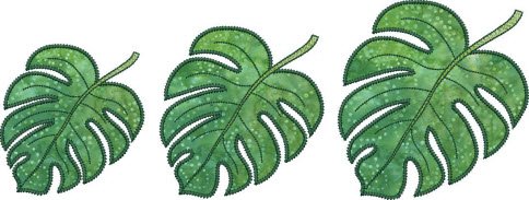 CCQ5054 - Monster Leaf Applique