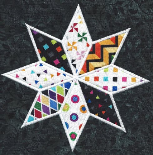 CCQ5074 - 8 Point Star Applique - 3 choices