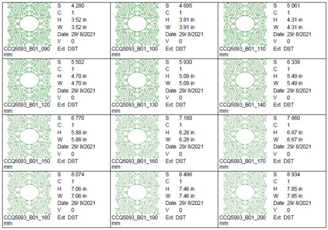 CCQ5093 - Decorative Quilting Multiple Sizes