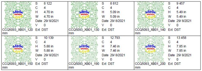 CCQ5093 - Decorative Quilting Multiple Sizes