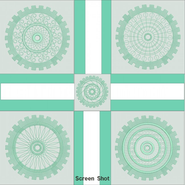 BFC1603 Steampunk Quilt Circles