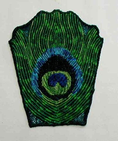 BFC0181 Lace Bowl & Doily - Peacock