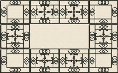 BFC0901 Chinese Lattice Quilt Squares QIH and Regular