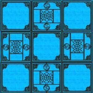 BFC0901 Chinese Lattice Quilt Squares QIH and Regular
