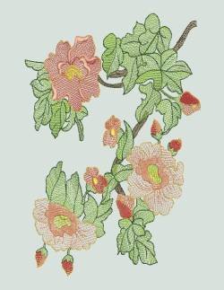 BFC0617 Shoulder Drapes - Floral Pheasant