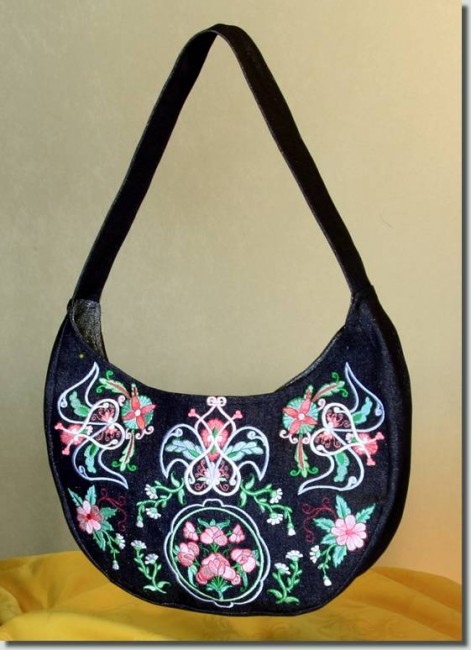 BFC0877 Convertible Handbag Series B Brocaded Hobo