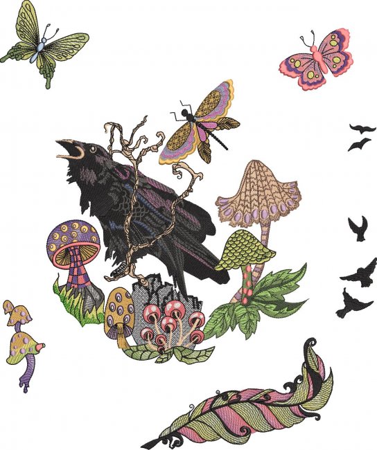 BFC2028 Delight's Raven's Mushrooms - Individual Designs