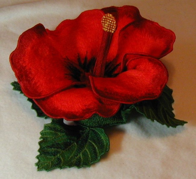 BFC0188 Lace Sculpture - Hibiscus