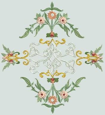 BFC0539 Ancient Russian Florals II