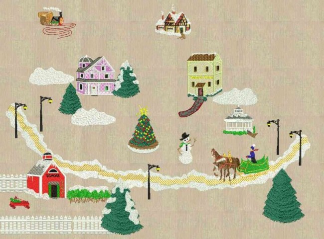 BFC0174  Christmas Village
